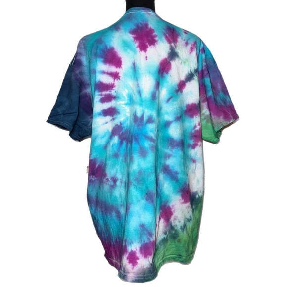 Handcrafted - Tie Dye T-Shirt – Vibrant Handmade - Boho Unisex Top - Picture 4 of 7